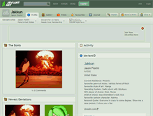 Tablet Screenshot of jakkun.deviantart.com