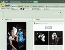 Tablet Screenshot of cruellax.deviantart.com