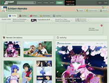 Tablet Screenshot of echizen-momoko.deviantart.com
