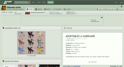 Desktop Screenshot of illiterate-artist.deviantart.com
