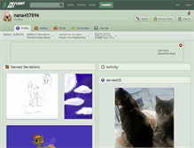 Tablet Screenshot of nana457896.deviantart.com