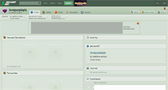 Desktop Screenshot of lovepurpleplz.deviantart.com