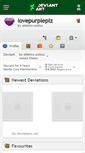 Mobile Screenshot of lovepurpleplz.deviantart.com