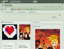 Tablet Screenshot of elena-rose.deviantart.com