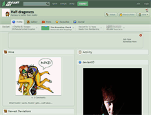 Tablet Screenshot of half-dragoness.deviantart.com