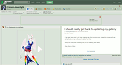Desktop Screenshot of crimson-moonlight.deviantart.com