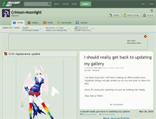 Tablet Screenshot of crimson-moonlight.deviantart.com