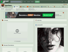 Tablet Screenshot of daunhaus.deviantart.com
