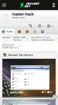 Mobile Screenshot of master-hack.deviantart.com