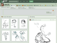 Tablet Screenshot of lana125.deviantart.com