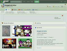 Tablet Screenshot of margatroid-alice.deviantart.com