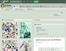Tablet Screenshot of khworld.deviantart.com