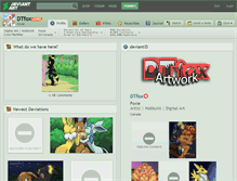 Tablet Screenshot of dtfox.deviantart.com