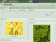 Tablet Screenshot of mirakurunaito.deviantart.com