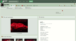Desktop Screenshot of fire-lady.deviantart.com