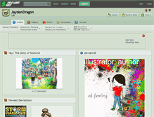 Tablet Screenshot of jaydendragon.deviantart.com