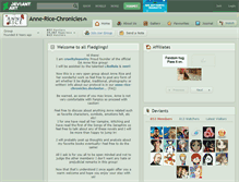 Tablet Screenshot of anne-rice-chronicles.deviantart.com