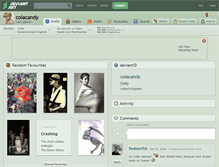 Tablet Screenshot of colacandy.deviantart.com