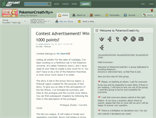 Tablet Screenshot of pokemoncreativity.deviantart.com
