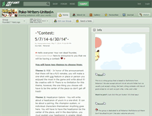 Tablet Screenshot of poke-writers-united.deviantart.com