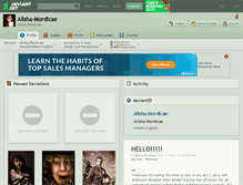 Tablet Screenshot of alisha-mordicae.deviantart.com
