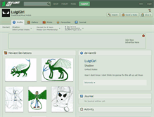 Tablet Screenshot of luigigirl.deviantart.com