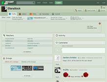 Tablet Screenshot of elianastock.deviantart.com