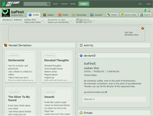 Tablet Screenshot of icefirex.deviantart.com