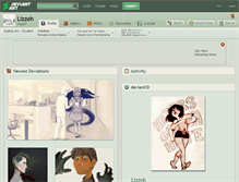 Tablet Screenshot of lizzeh.deviantart.com