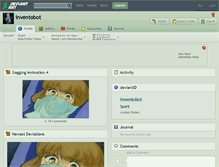 Tablet Screenshot of inventobot.deviantart.com