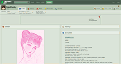 Desktop Screenshot of blacklucky.deviantart.com