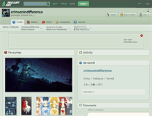 Tablet Screenshot of crimsonindifference.deviantart.com
