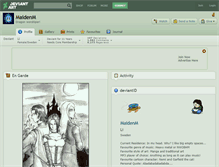 Tablet Screenshot of maidenm.deviantart.com