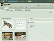 Tablet Screenshot of glasstreason.deviantart.com