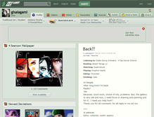 Tablet Screenshot of gisaiagami.deviantart.com