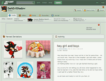 Tablet Screenshot of darkevilshadow.deviantart.com