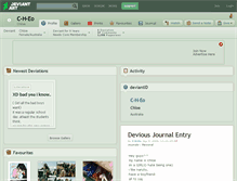 Tablet Screenshot of c-h-eo.deviantart.com