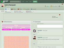 Tablet Screenshot of kairix3hamasaki.deviantart.com