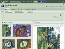 Tablet Screenshot of miss-de-lioncourt.deviantart.com