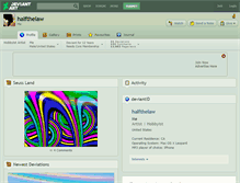 Tablet Screenshot of halfthelaw.deviantart.com