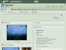 Tablet Screenshot of fallyn-raine.deviantart.com