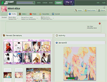 Tablet Screenshot of minni-alice.deviantart.com
