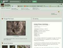 Tablet Screenshot of maxidius.deviantart.com