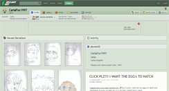Desktop Screenshot of carlafox1997.deviantart.com