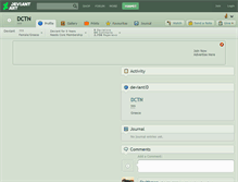Tablet Screenshot of dctn.deviantart.com