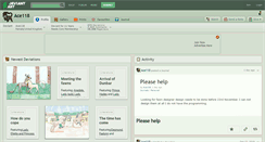 Desktop Screenshot of ace118.deviantart.com