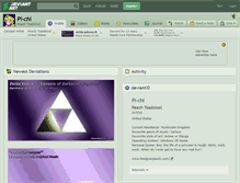 Tablet Screenshot of pi-chi.deviantart.com