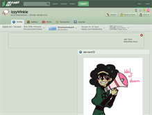 Tablet Screenshot of izzywinkle.deviantart.com