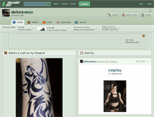 Tablet Screenshot of darkxravenxx.deviantart.com