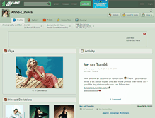 Tablet Screenshot of anne-lunova.deviantart.com